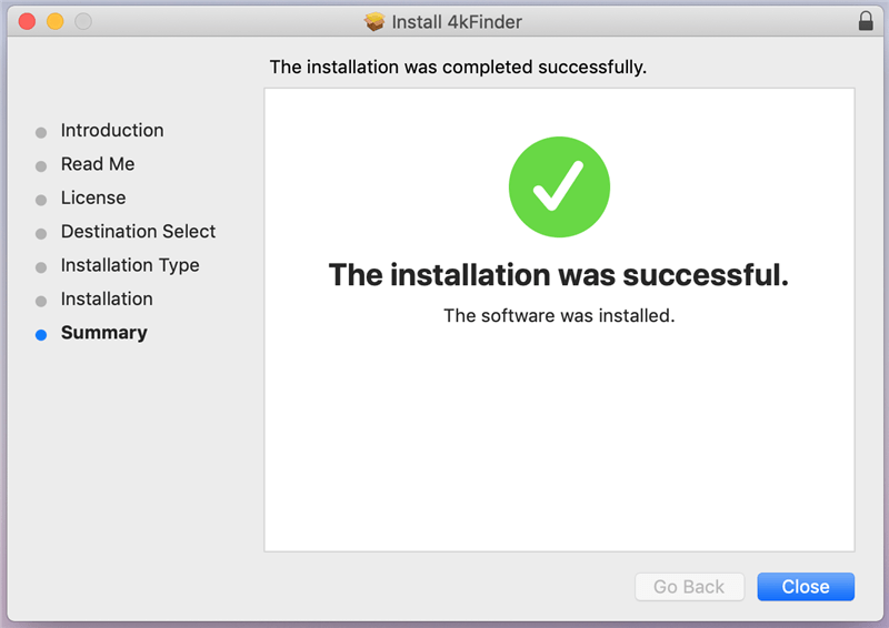4kfinder installation complete