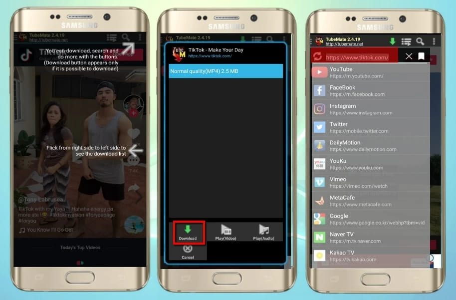 save TikTok videos without watermark on Android